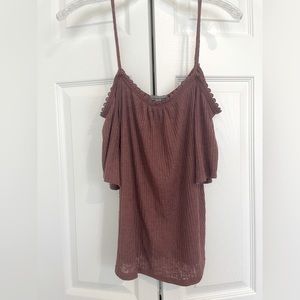 Rouge Hanging Shoulder Short Sleeve Top